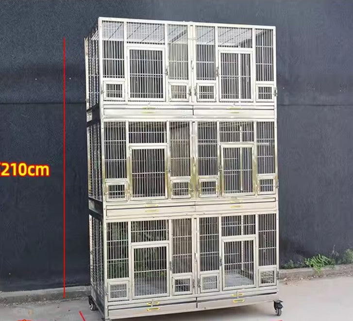 Stainless Steel Large Parrot 6 Bay (SD150M) - Exotic Aviaries