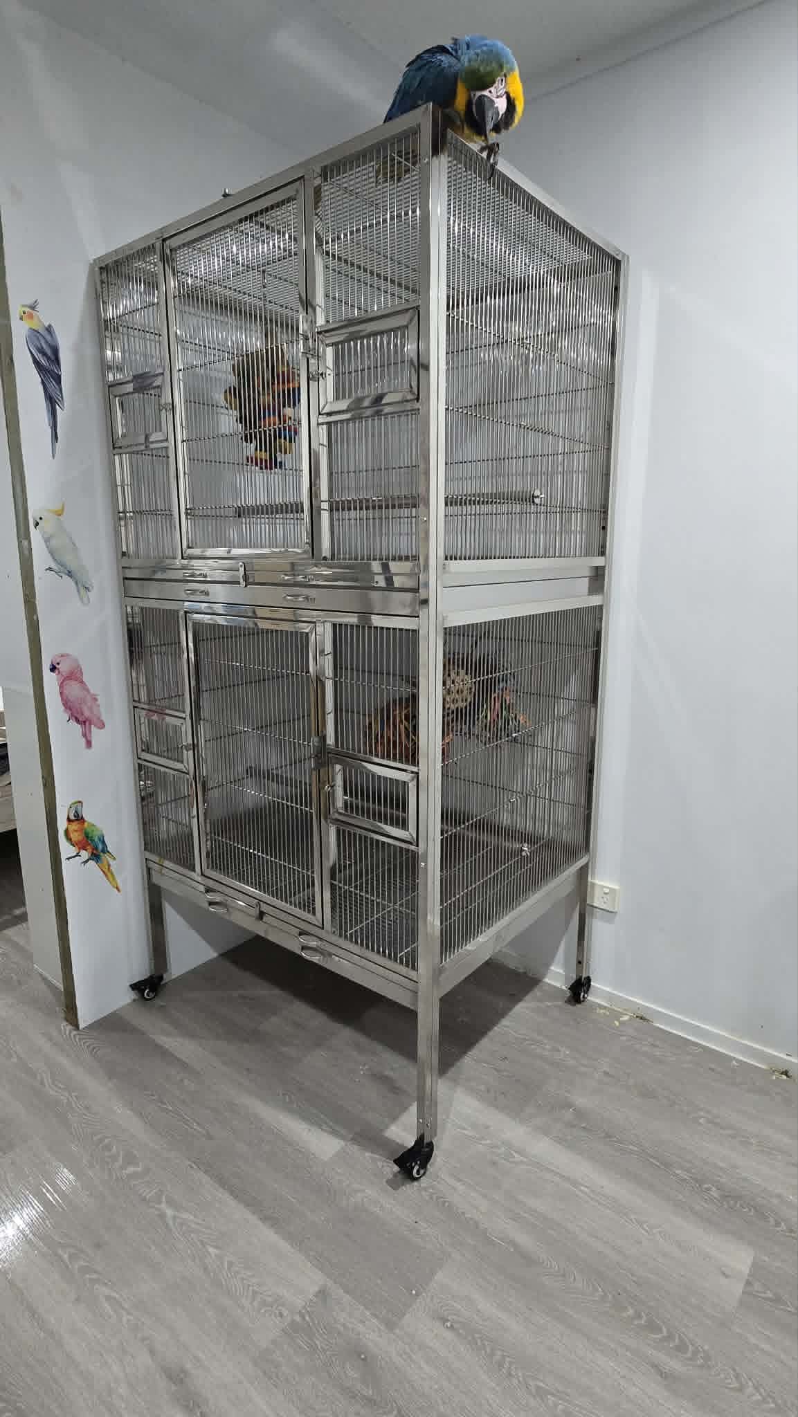 Stainless Steel Twin Cage (SD100C) Double Stacker