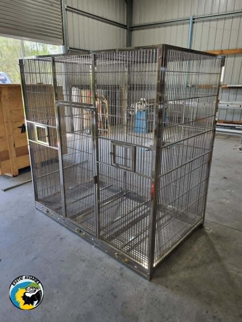 Stainless Steel Medium Cage (SD150A) Flat Roof