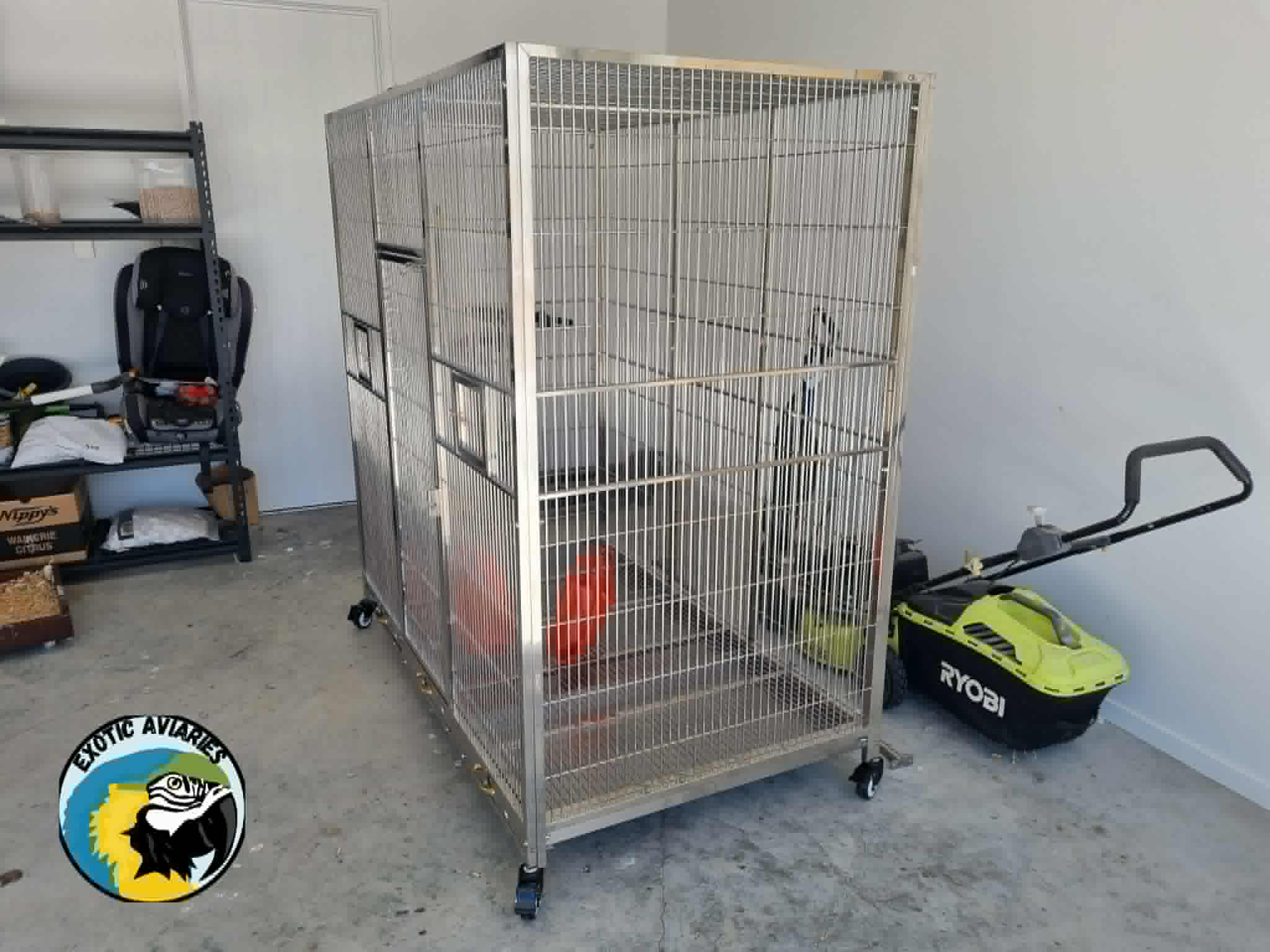 Stainless Steel Large Cage (SD170A) Flat Roof
