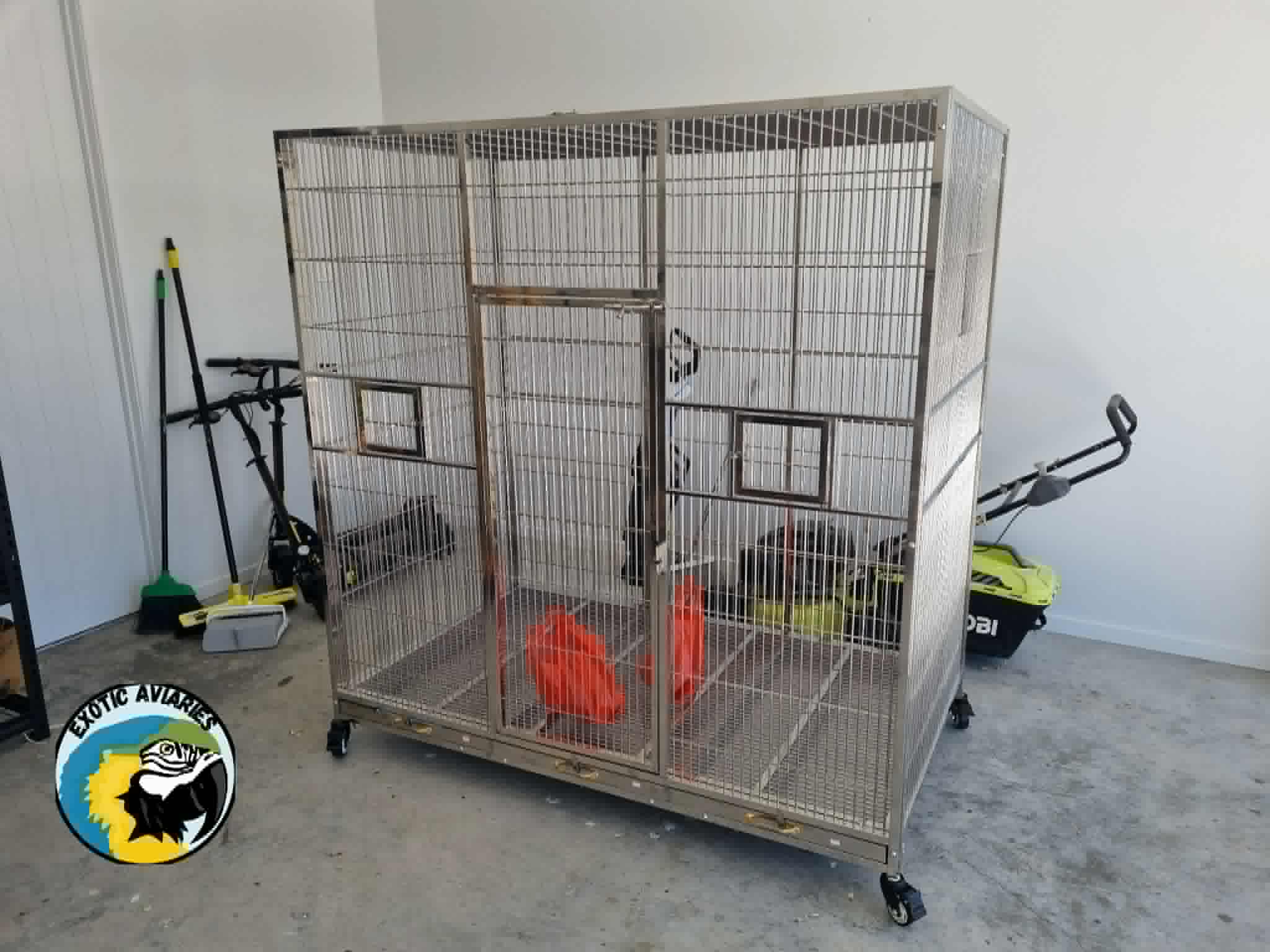Stainless Steel Large Cage (SD170A) Flat Roof