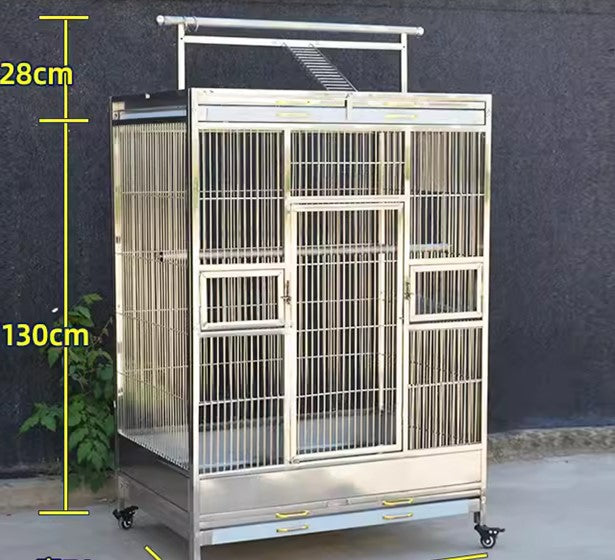 Stainless Steel Medium Cage (SD100B) With Play Stand