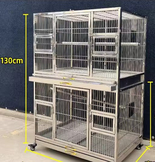 Stainless Steel Twin Cage (SD100C) Double Stacker