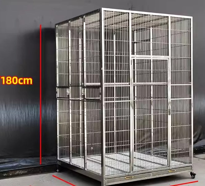 Stainless Steel Large Cage (SD120A) Flat Roof