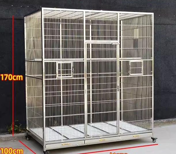 Beautiful view of Large Parrot Aviaries With High Dome