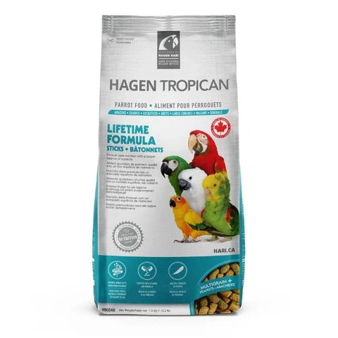 Tropican Lifetime Pellets - Parrot Sticks Large