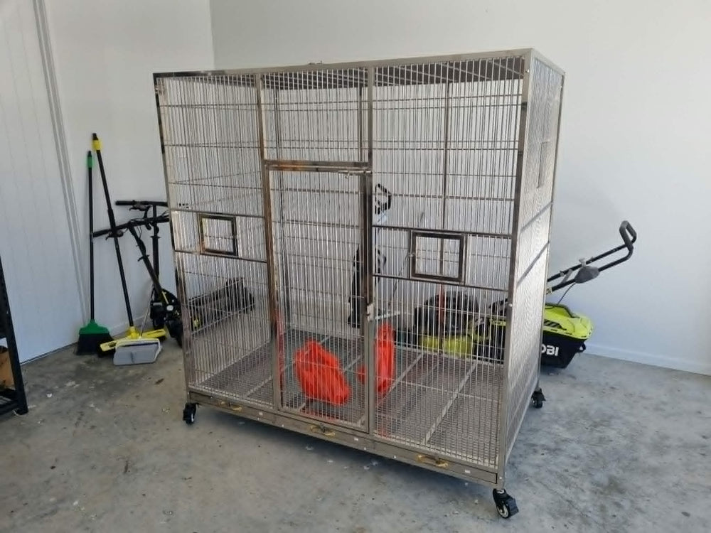 Stainless Steel Large Cage (SD170A) Flat Roof